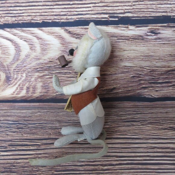 Annalee Smoking Grandpa Mouse with Newspaper 6.5" - Vintage 1971 - Picture 4 of 6